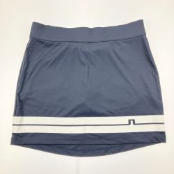 ▽▽ J.LINDEBERG J．リンドバーグ ゴルフウェア インナーパンツ付き スカート ジャージ素材 サイズM ネイビー Bランク