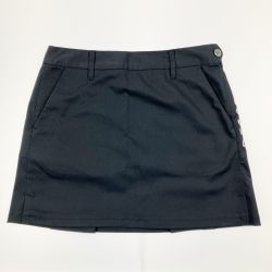 ▽▽ DESCENTE デサント ゴルフウェア サイドファスナープリーツ スカート M ブラック Bランク