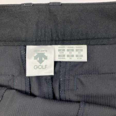  DESCENTE デサント ゴルフウェア サイドファスナープリーツ スカート M ブラック