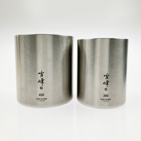  snowpeak スノーピーク スタッキングマグ 真空雪峰 300/450 マット セット