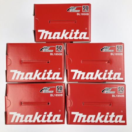  MAKITA マキタ リチウムイオンバッテリ 18V 5.0Ah 5個セット BL1850B