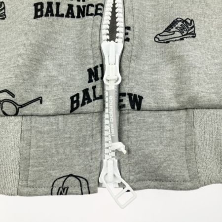  NEW BALANCE ニュー・バランス レディース ゴルフウェア Wジップジャケット スウェット L グレー