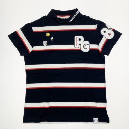 PEARLY GATES パーリーゲイツ レディース ゴルフウェア 紺ボーダーTシャツ イエロー スカートセット