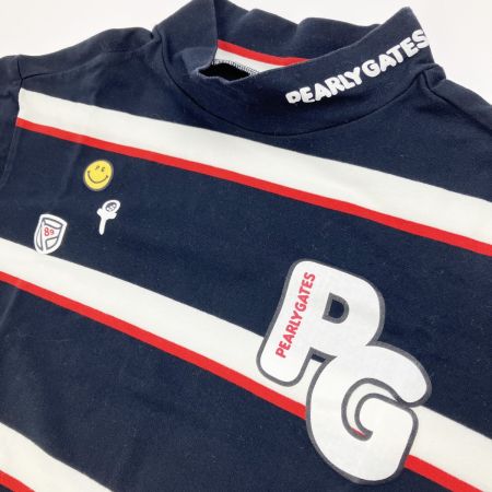  PEARLY GATES パーリーゲイツ レディース ゴルフウェア 紺ボーダーTシャツ イエロー スカートセット