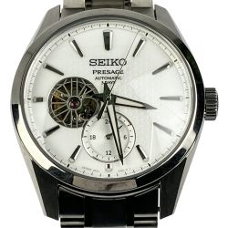 ▽▽ SEIKO セイコー プレザージュ 3DAYS メカニカル 自動巻き SARJ001 白練 Aランク