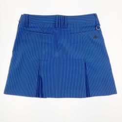 ▽▽ adidas アディダス レディース ゴルフウェア ストライプスカート ブルー Bランク