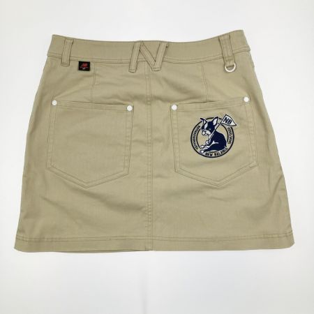  NEW BALANCE ニュー・バランス レディース ゴルフウェア ストレッチ 犬ワッペン付 スカート  ベージュ