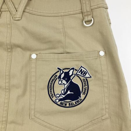  NEW BALANCE ニュー・バランス レディース ゴルフウェア ストレッチ 犬ワッペン付 スカート  ベージュ