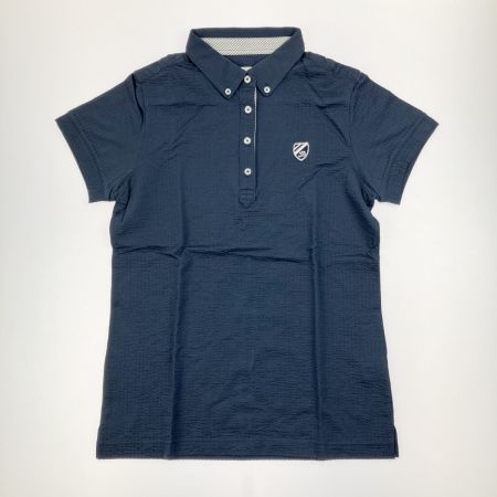  Jack Bunny!! ジャックバニー レディース ゴルフウェア ボタンダウン ポロシャツ ネイビー