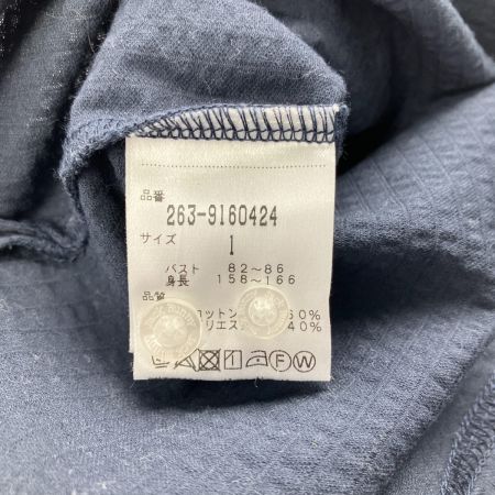  Jack Bunny!! ジャックバニー レディース ゴルフウェア ボタンダウン ポロシャツ ネイビー