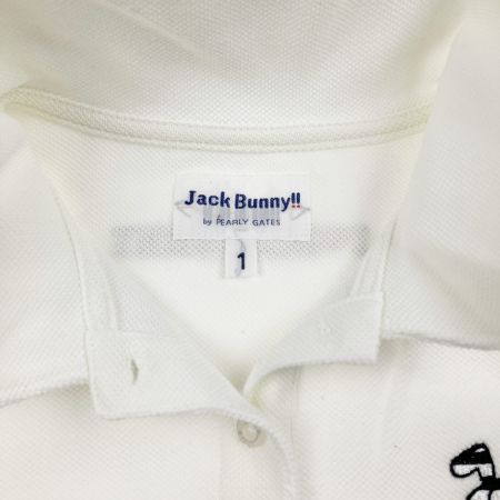  Jack Bunny!! ジャックバニー レディース ゴルフウェア ドラえもん ポロシャツ サイズ１ アイボリー