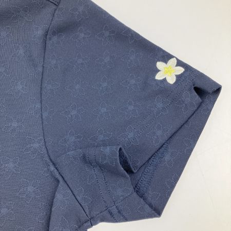  Callaway キャロウェイ レディース ゴルフウェア フラワー柄 ポロシャツ M ネイビー