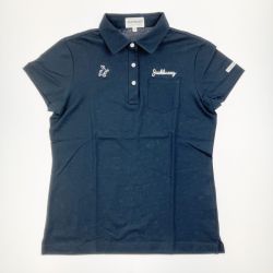 ▽▽ Jack Bunny!! ジャックバニー レディース ゴルフウェア バニーワッペン ポロシャツ 1 ネイビー Bランク