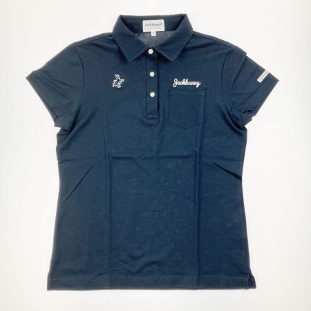  Jack Bunny!! ジャックバニー レディース ゴルフウェア バニーワッペン ポロシャツ 1 ネイビー