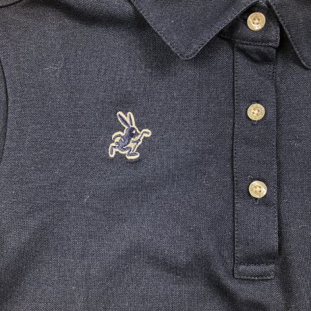  Jack Bunny!! ジャックバニー レディース ゴルフウェア バニーワッペン ポロシャツ 1 ネイビー