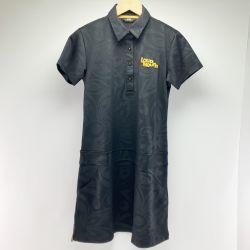 ▽▽ LOUDMOUTH ラウドマウスゴルフ レディース ゴルフウェア ポロシャツ ワンピース Mサイズ ブラック Bランク