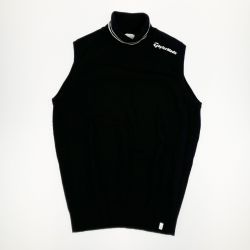 ▽▽ TaylorMade テーラーメイド レディース ゴルフウェア ノースリーブ タートルネック ウール ベスト M ブラック Bランク