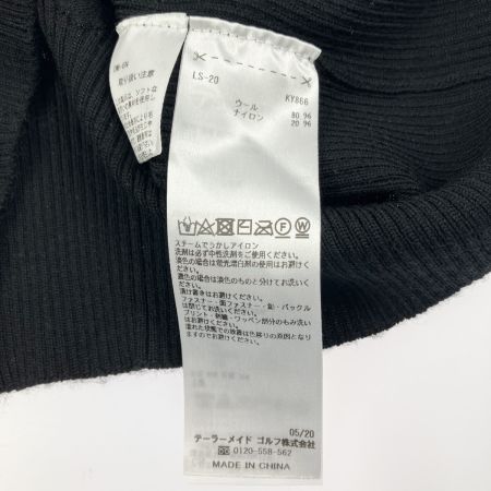  TaylorMade テーラーメイド レディース ゴルフウェア ノースリーブ タートルネック ウール ベスト M ブラック