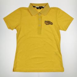 ▽▽ LOUDMOUTH ラウドマウスゴルフ レディース ゴルフウェア ポロシャツ Mサイズ イエロー Bランク