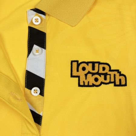  LOUDMOUTH ラウドマウスゴルフ レディース ゴルフウェア ポロシャツ Mサイズ イエロー
