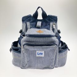 ▽▽ LEE リ ヒッコリー ペット用 2WAY キャリーバッグ 底板付リュック 超小型犬 Bランク