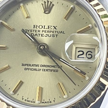  ROLEX ロレックス オイスターパーペチュアル デイトジャスト SS/YG 69173