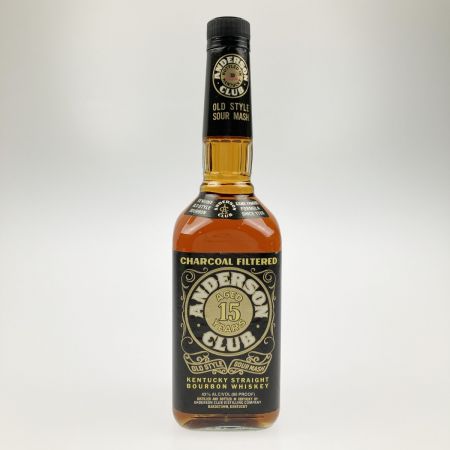  ANDERSON CLUB アンダーソンクラブ OLD STYLE SOUR MASH 15年 バーボン ウイスキー 750ml 43％ 未開栓