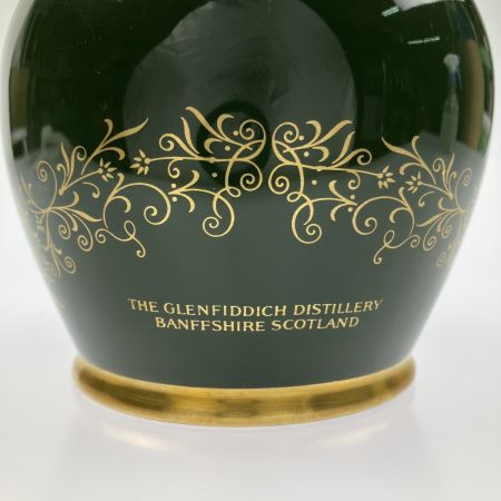  Glenfiddich グレンフィディック ピュアモルト ウイスキー 18年 陶器 緑 グリーンボトル 750ml 43° 未開栓