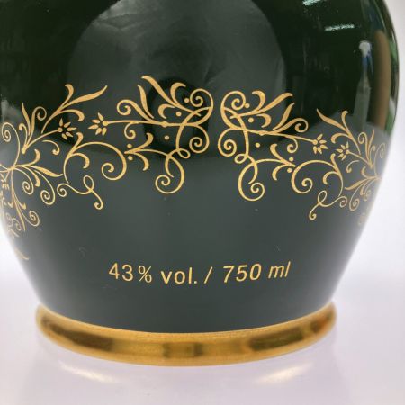  Glenfiddich グレンフィディック ピュアモルト ウイスキー 18年 陶器 緑 グリーンボトル 750ml 43° 未開栓