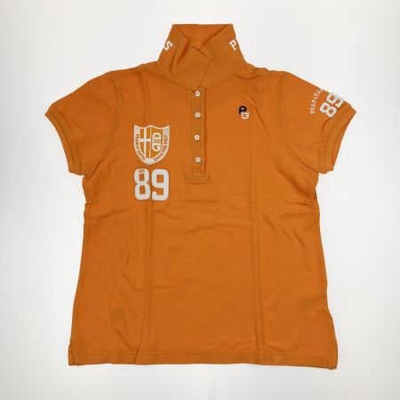  PEARLY GATES パーリーゲイツ レディース ゴルフウェア オレンジ ポロシャツ ネイビー スカート セット