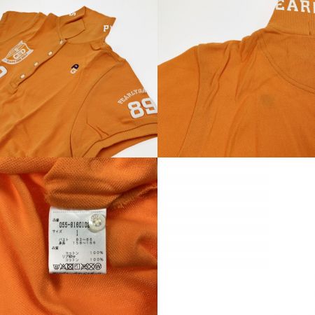  PEARLY GATES パーリーゲイツ レディース ゴルフウェア オレンジ ポロシャツ ネイビー スカート セット