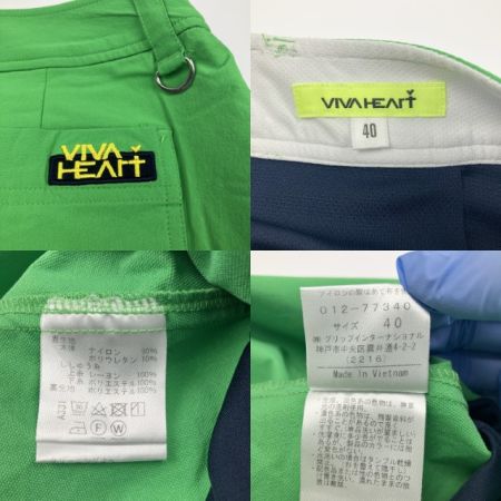   VIVA HEART レディース ゴルフウェア モックネックTシャツ スカート セット 40
