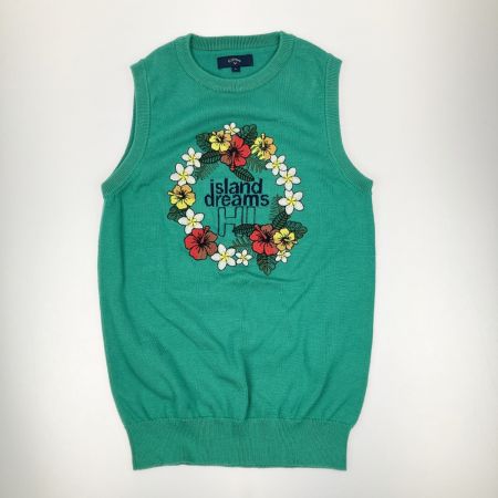  Callaway キャロウェイ レディース モックネック Tシャツ フラワー刺繍 コットンベスト セット
