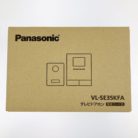  Panasonic パナソニック テレビドアホン 電源コード式 VL-SE35KFA 開封未使用品