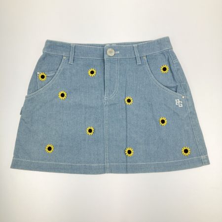  PEARLY GATES パーリーゲイツ レディース  ひまわり柄 デニムスカート サイズ 1