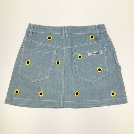  PEARLY GATES パーリーゲイツ レディース  ひまわり柄 デニムスカート サイズ 1