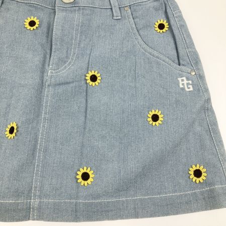 PEARLY GATES パーリーゲイツ レディース  ひまわり柄 デニムスカート サイズ 1