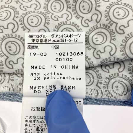  PEARLY GATES パーリーゲイツ レディース  ひまわり柄 デニムスカート サイズ 1