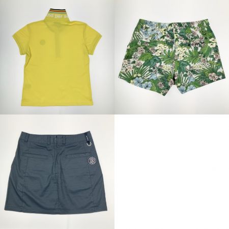  and per se アンパスィー レディース ゴルフウェア ポロシャツ スカート ショートパンツ 3枚セット