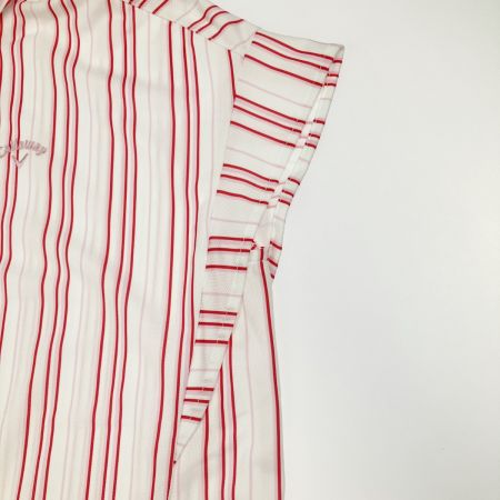  Callaway キャロウェイ レディース ゴルフウェア ポロシャツ ピンクストライプ Lサイズ 開封未使用品