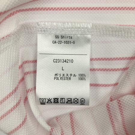  Callaway キャロウェイ レディース ゴルフウェア ポロシャツ ピンクストライプ Lサイズ 開封未使用品