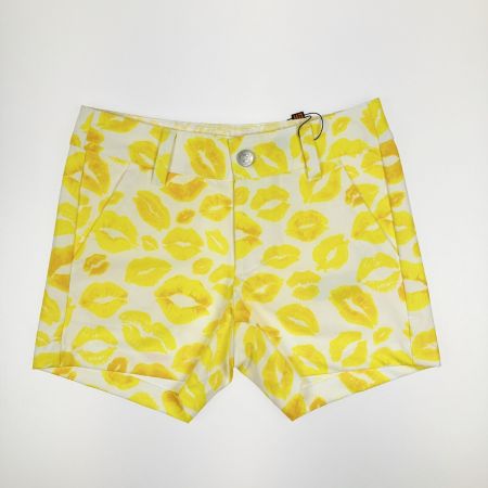  LOUDMOUTH ラウドマウスゴルフ キスマーク柄 ショートパンツ イエロー Mサイズ  開封未使用品