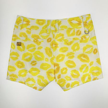  LOUDMOUTH ラウドマウスゴルフ キスマーク柄 ショートパンツ イエロー Mサイズ  開封未使用品