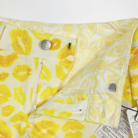  LOUDMOUTH ラウドマウスゴルフ キスマーク柄 ショートパンツ イエロー Mサイズ  開封未使用品