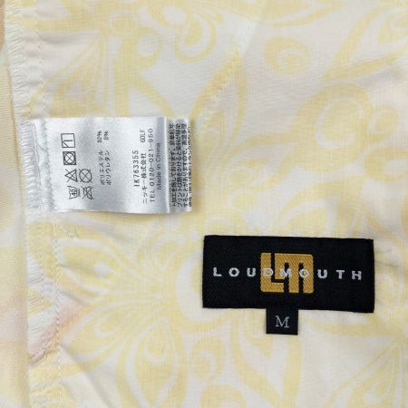  LOUDMOUTH ラウドマウスゴルフ キスマーク柄 ショートパンツ イエロー Mサイズ  開封未使用品