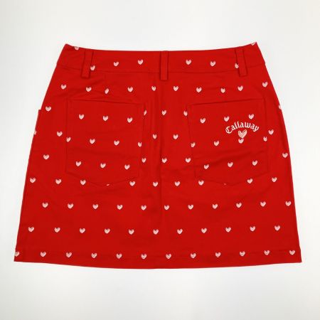  Callaway キャロウェイ レディース　ゴルフウェア ハート柄 スカート Mサイズ レッド 開封未使用品