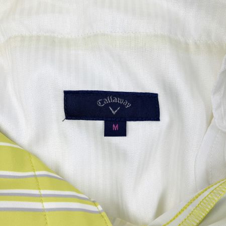  Callaway キャロウェイ レディース ゴルフウェア ストライプ タック ショートパンツ M イエローグリーン 黄緑 開封未使用品