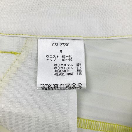  Callaway キャロウェイ レディース ゴルフウェア ストライプ タック ショートパンツ M イエローグリーン 黄緑 開封未使用品