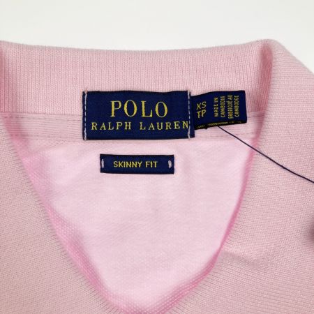 RALPH LAUREN ラルフローレン 半袖ポロシャツ スキニーフィット ビッグポニー XS ピンク 開封未使用品
