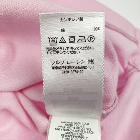  RALPH LAUREN ラルフローレン 半袖ポロシャツ スキニーフィット ビッグポニー XS ピンク 開封未使用品